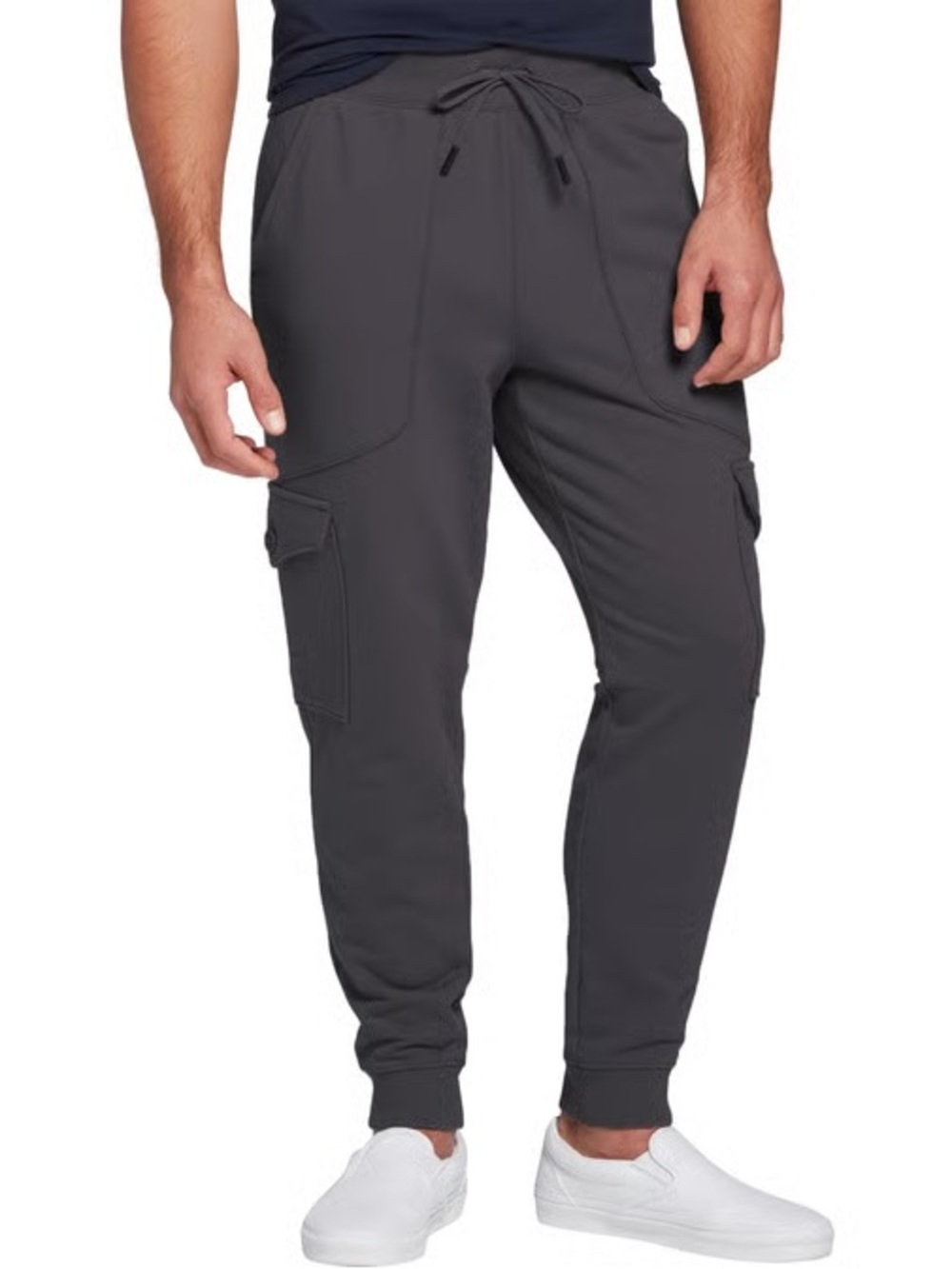 VRST Men’s Commuter Cargo Pants in Graphic Charcoal Grey